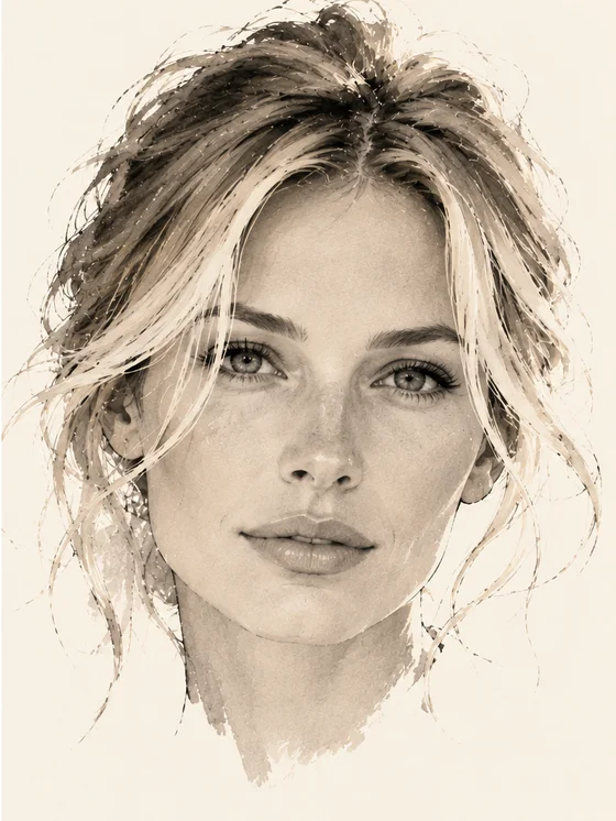Illustrated portrait — Anna